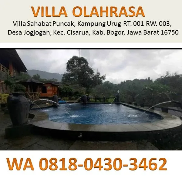 harga sewa villa puncak cisarua bogor