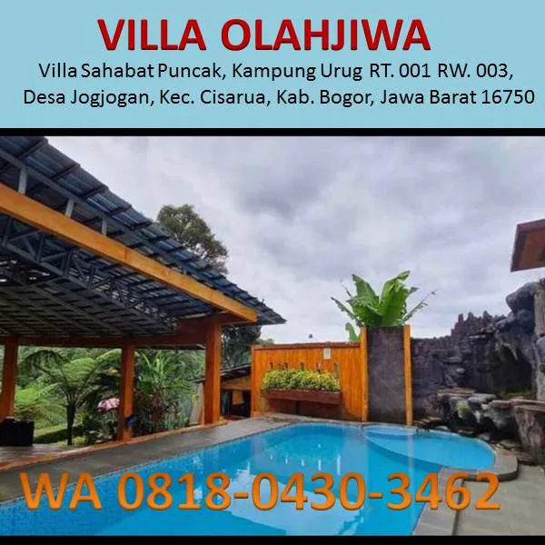 villa di puncak cisarua untuk keluarga