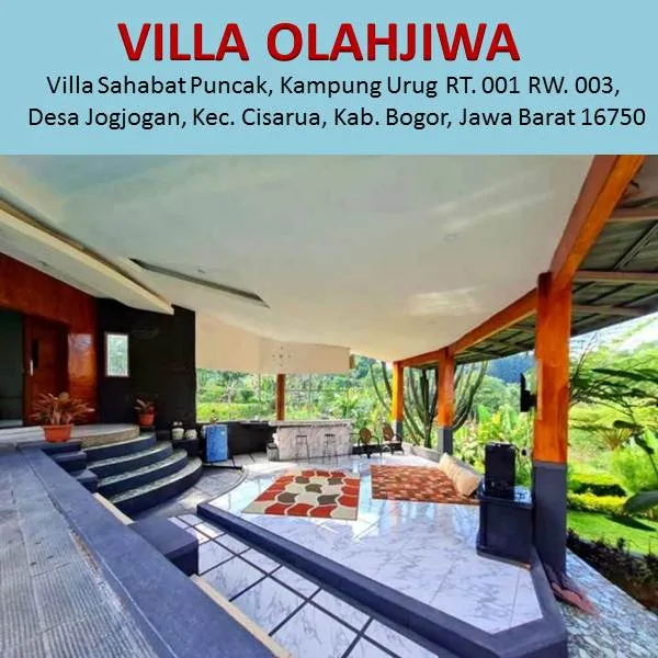 villa keluarga di cisarua puncak