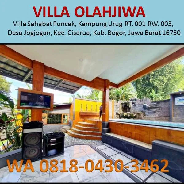 villa puncak cisarua 5 kamar