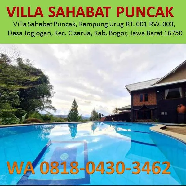 villa puncak cisarua bogor murah