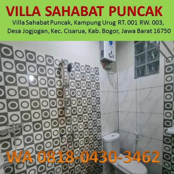 villa puncak cisarua kapasitas 20 orang