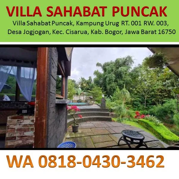 villa top view cisarua